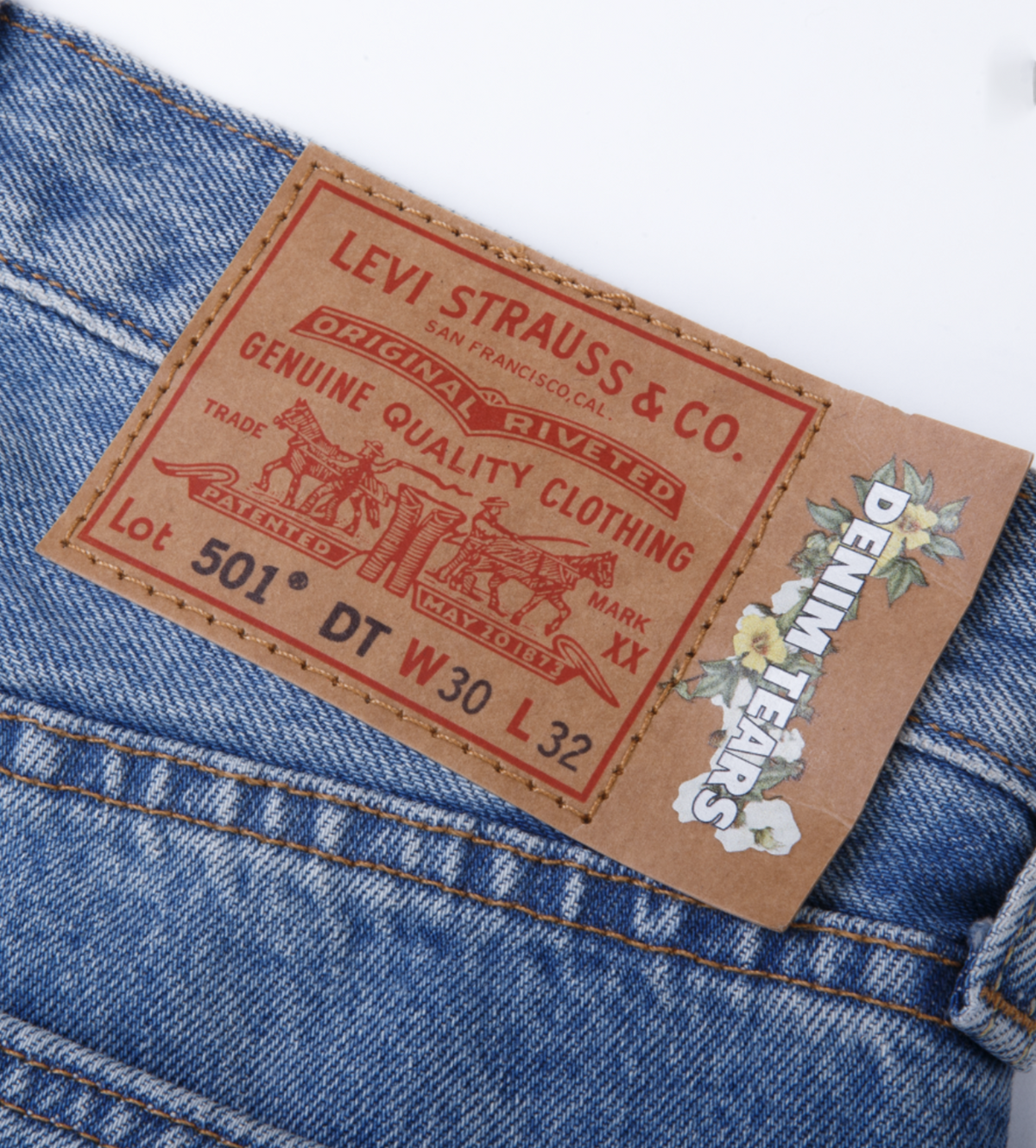 Denim Tears x Levi's Cotton Wreath Light Blue Wash