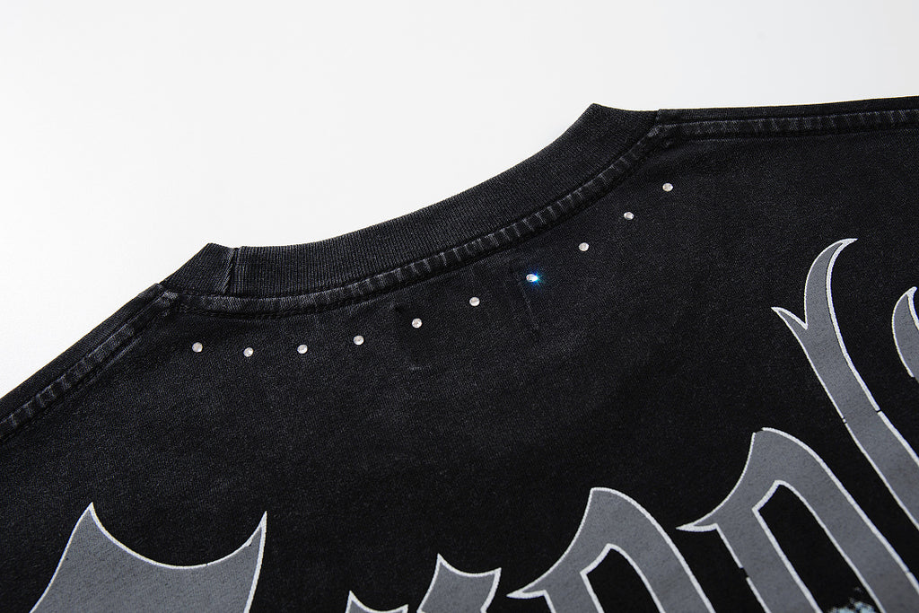 Supply Division Rhinestone Graphic Relaxed Street Tee