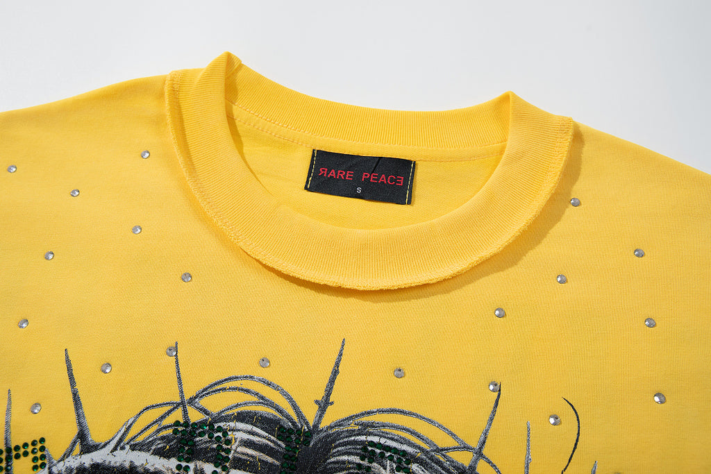 Rare Peace Rare Calm Vintage West Coast Rhinestone Graphic Tee