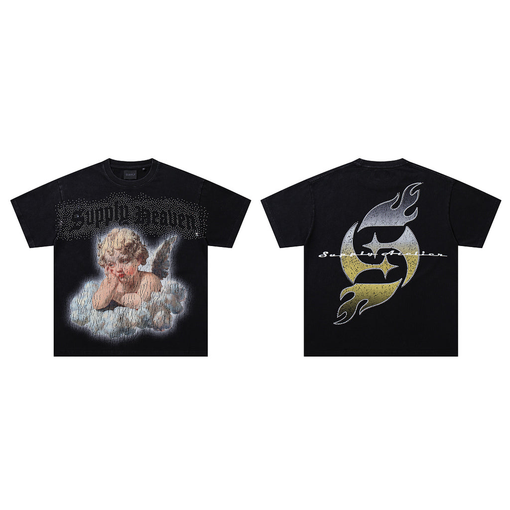 Supply Chrome District Rhinestone Graphic Tee