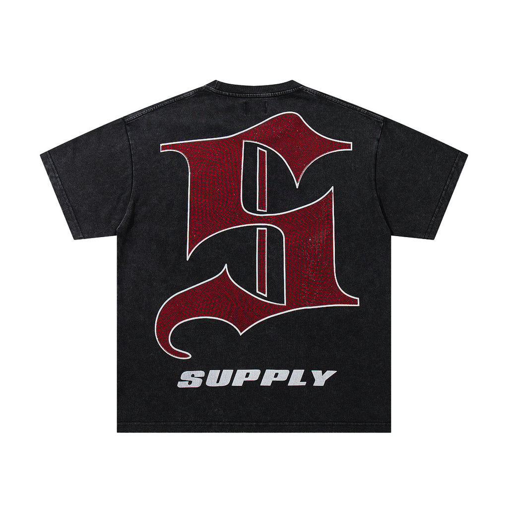 Supply Urban Legacy Rhinestone Oversized Graphic Tee