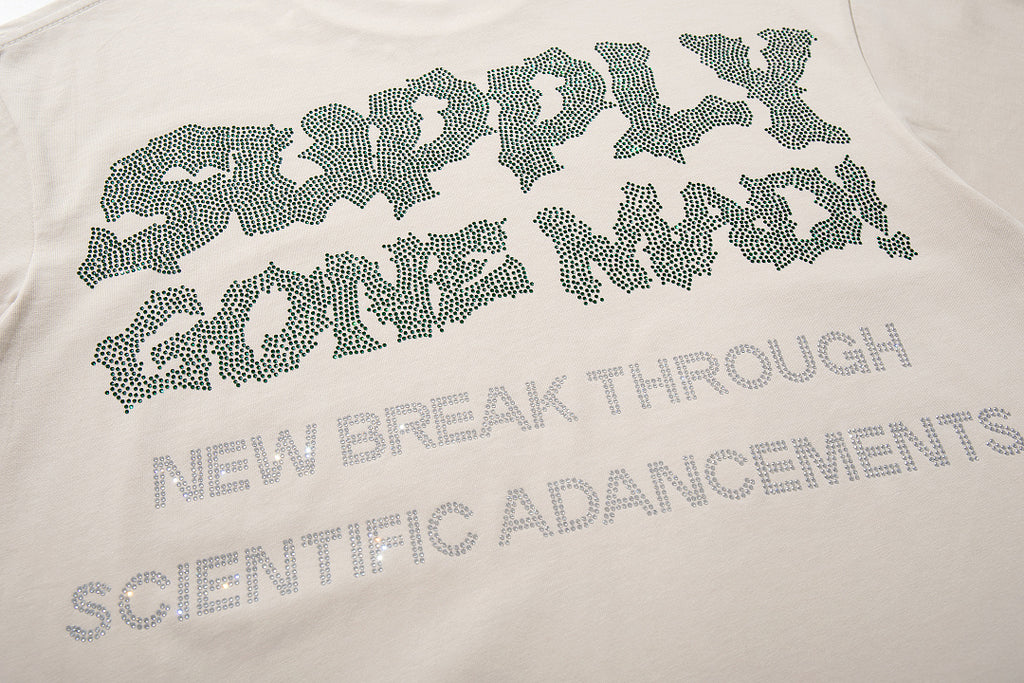 Supply Midnight Code Rhinestone Graphic Oversized Tee