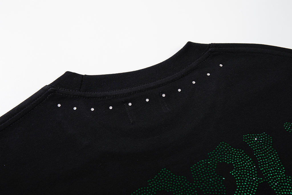 Supply Street Signal Rhinestone Graphic Oversized Tee