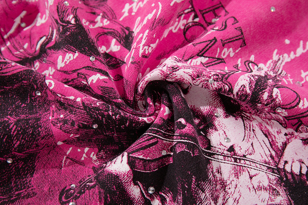Supply Streetline Rhinestone Graphic Oversized Tee