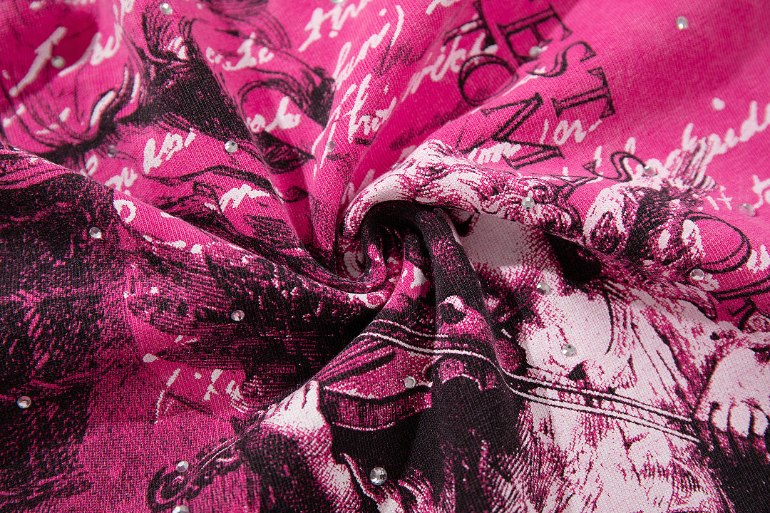 Supply Streetline Rhinestone Graphic Oversized Tee