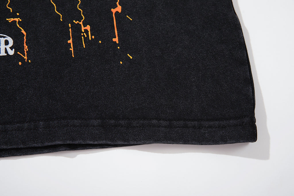 Supply Avenue Rhinestone Graphic Oversized Tee