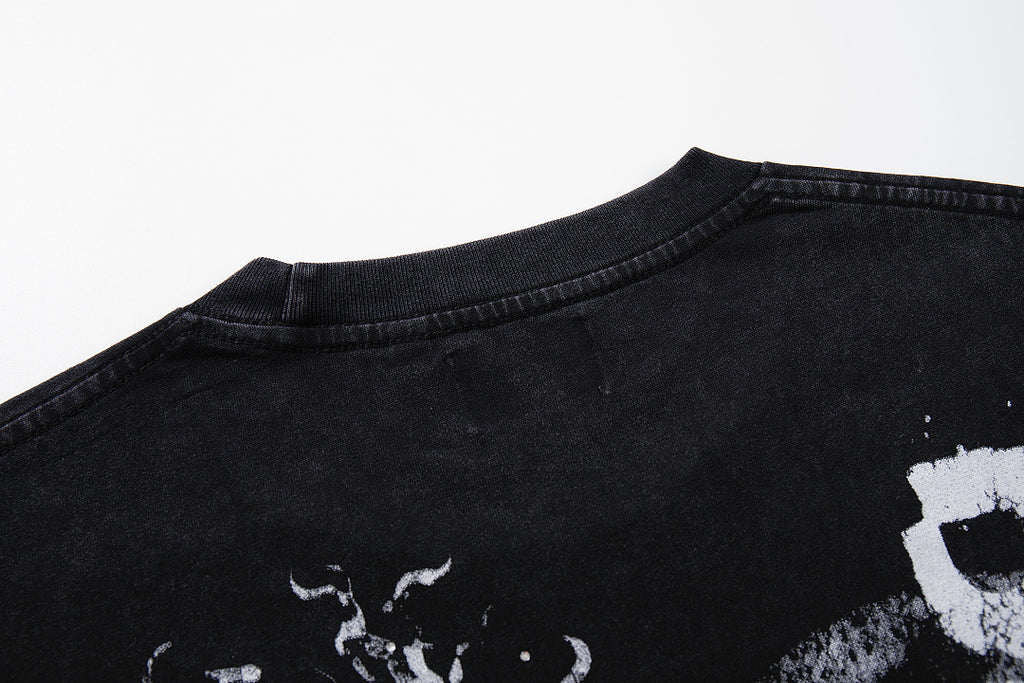 Supply District Rhinestone Graphic Oversized Streetwear Tee